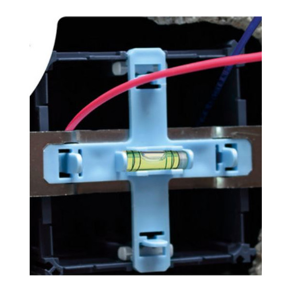 Eur'Ohm - Accessoire + Niveau boîte maçonnerie - Réf : 52123