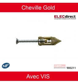 RAM - Cheville Gold avec VIS - Boîte de 100 - Réf : 900211