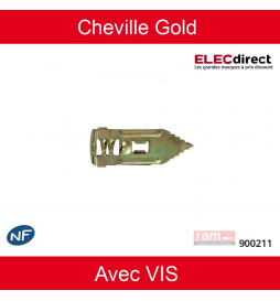 RAM - Cheville Gold avec VIS - Boîte de 100 - Réf : 900211
