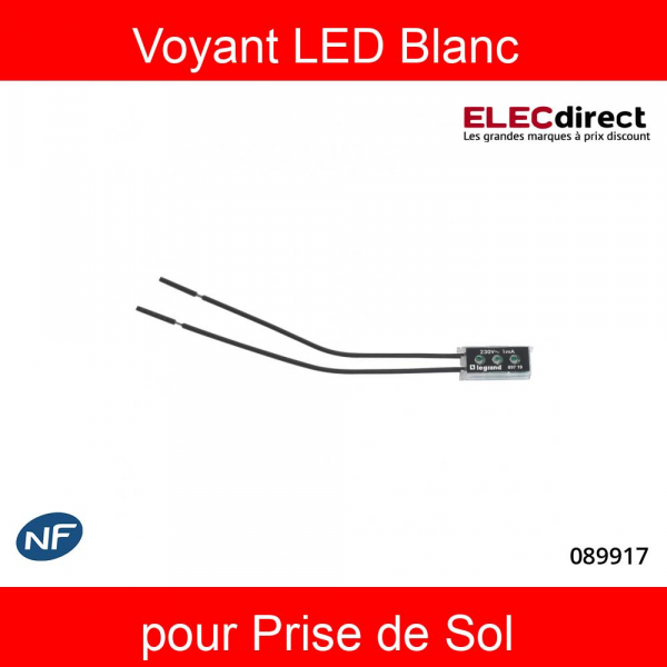 Legrand - Voyant LED blanc pour prise de sol - Réf : 089917