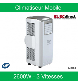 Vortice - Climatiseur Mobile sur roues - 2600W - Réf : 65013