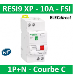Resi9 XP - disjoncteur différentiel - 1P+N - 16A - courbe C - type FSI -  R9PDCF16