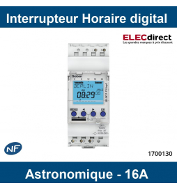 Theben - SELEKTA 170 top3 - Interrupteur astronomique modulaire 1NO+1NF duofix 16 A - Réf : 1700130