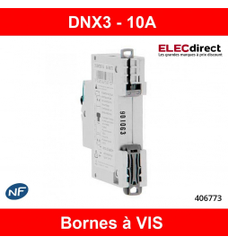DISJONCTEUR LEGRAND DNX3 PH/N - 10A - VIS/VIS - 406773 - ELECdirect Vente  Matériel Électrique