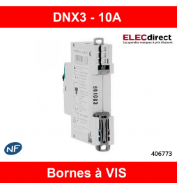 407416 Disjoncteur DX³6000 10kA arrivée haute et départ bas à vis 1P 230V~  à 400V~ - 10A - courbe B - 1 module - professionnel