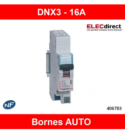 Disjoncteur Phase + Neutre 16A Legrand DNX 3 Auto