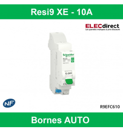 SCHNEIDER DISJONCTEUR RESI9 AUTO XE - 10A - EMBROCHABLE - R9EFC610