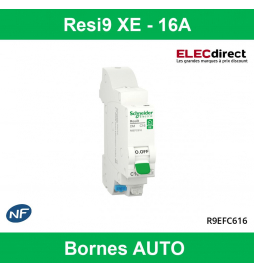 SCHNEIDER DISJONCTEUR RESI9 AUTO XE - 16A - EMBROCHABLE - R9EFC616