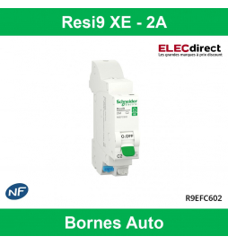 SCHNEIDER DISJONCTEUR RESI9 AUTO XE - 2A - EMBROCHABLE - R9EFC602