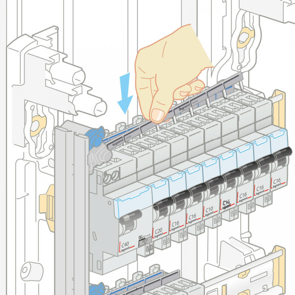Legrand - Peigne d'alimentation 13 Modules Universel PH ou N - Réf.: 404926