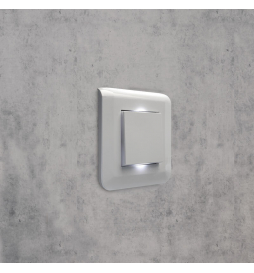 Legrand - Plaque de finition Mosaic 1 poste - 2 modules - Réf : 078802L