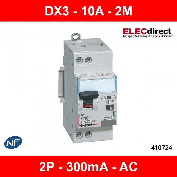 Interrupteur différentiel Legrand DNX 3 40A 30mA Type A Vis