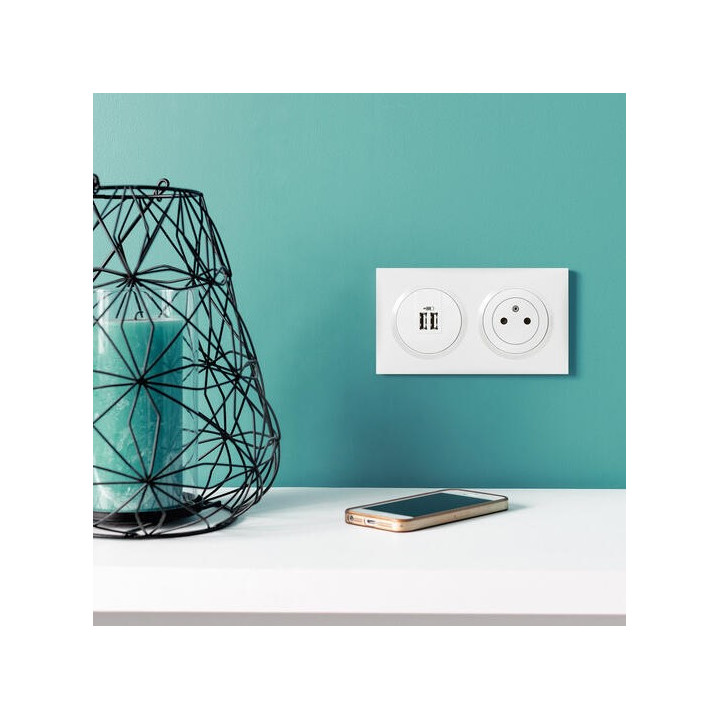 Legrand - Prise de courant 2P+T Surface 16A Dooxie - Finition Blanc - Réf.: 600335