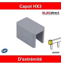 Legrand - Capot d'extrémités pour peignes HX3 - Réf : 404989