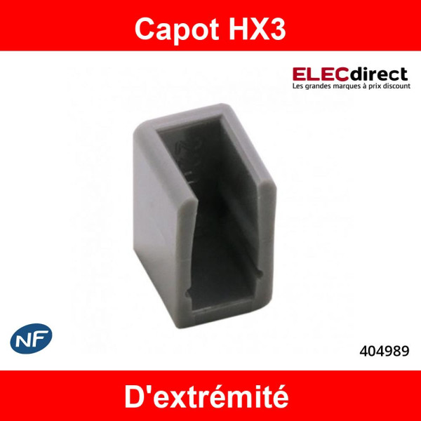 Legrand - Capot d'extrémités pour peignes HX3 - Réf : 404989
