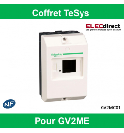 Schneider - Coffret TeSys vide pour GV2ME - plastique IP41- Réf : GV2MC01