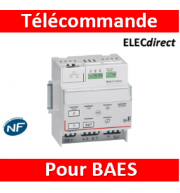 Legrand - Télécommande modulaire multifonctions connectée non polarisée IP pour bloc d'éclairage et alarme incendie - 062520