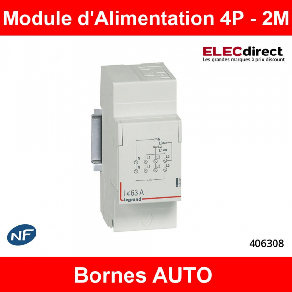 Module D'alimentation pour peignes tétrapolaires - 4P