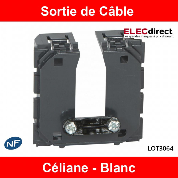 Legrand NC2579  Sortie de câble Céliane Porcelaine complete