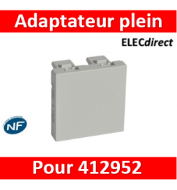 Legrand - Adaptateur plein - à monter sur support universel référence 412950 pour équipements divers -Réf : 412952