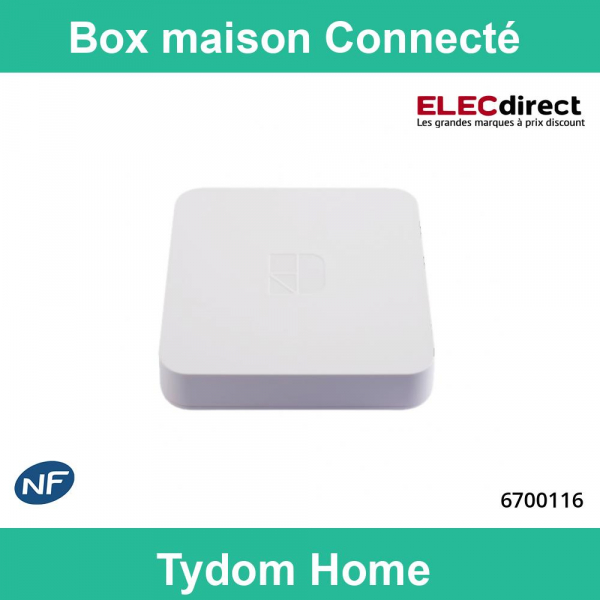 Delta Dore - Box maison connecté Tydom Home - Blanc - Réf : Tydom Home -  ELECdirect Vente Matériel Électrique