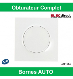 Schneider Odace - Obturateur blanc à vis Complet - Réf : S520666+ S520702