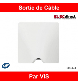 Legrand - Sortie de câble IP21 Dooxie - finition Blanc - Réf : 600323