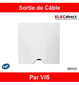 Sortie de cable 16/20A blanc à vis