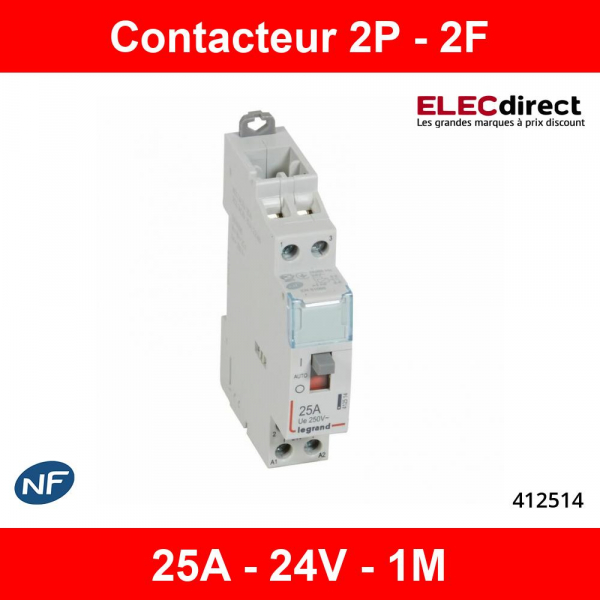 Contacteur de puissance CX³ bobine 230V~ sans commande manuelle