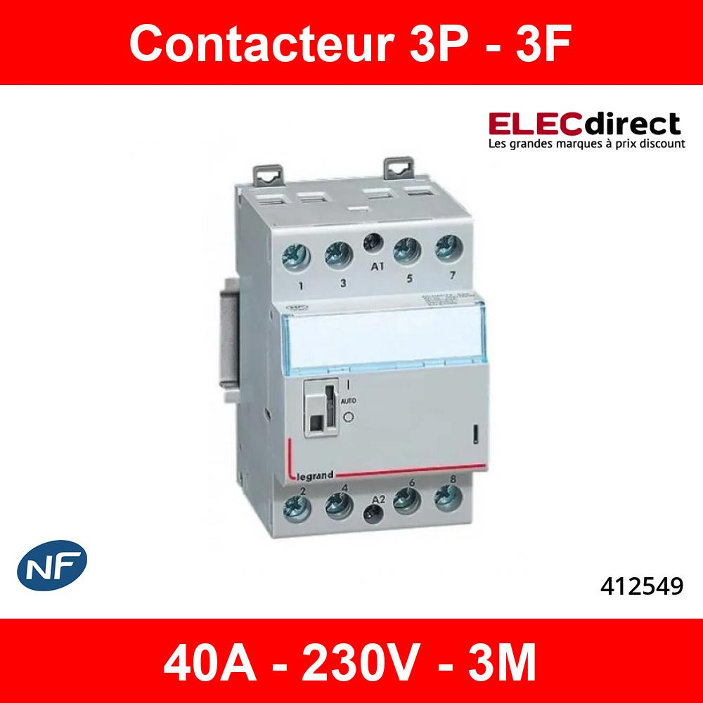 412536 - Contacteur Legrand puissance de bobine 25 A 230V