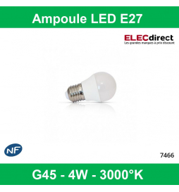 Miidex - Ampoule LED G9 3W - 4000K - 330 Lm - 160° - Dimmable - Réf : 79223  - ELECdirect Vente Matériel Électrique