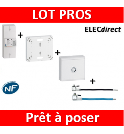 Legrand - Disjoncteur de branchement EDF + platine + habillage + porte + embout Ph+N - 401051+401191+401185
