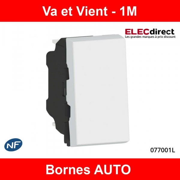 Interrupteur-inverseur - va et vient 250 v~ - 1 module