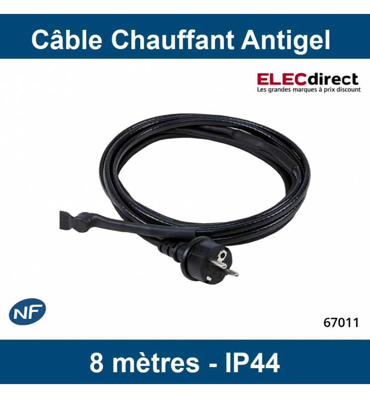 Câble chauffant antigel 24 m, 384 W