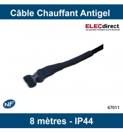 AS Schwabe - Câble chauffant Antigel avec thermostat 8 Mètres - IP44 - Réf : 67011