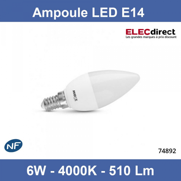 Spectrum - Ampoule LED GU10 6W - A++ - Angle 45° - 4000K - 530lm