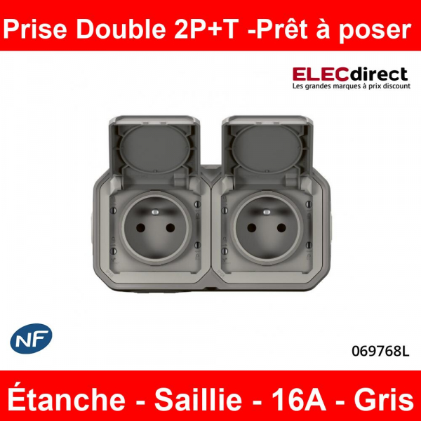 Étanche Double Prise 2P+T gris -SIEMENS -SIEMENS