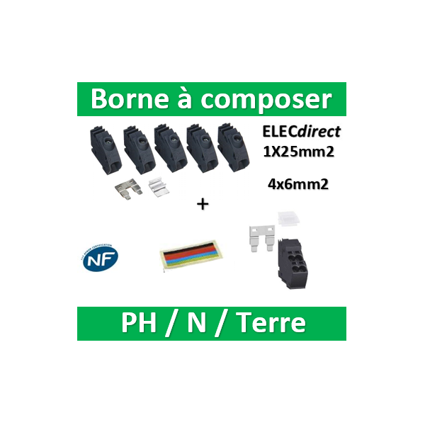 Lots Bornes de connexion - ELECdirect Vente Matériel Électrique