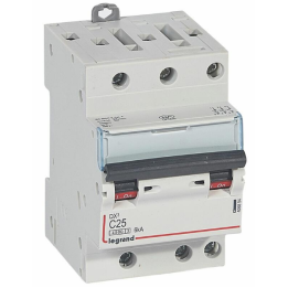 Legrand - Disjoncteur DX³ 4500 - vis/vis - 3P - 400 V~ - 25A - 6kA - courbe C - 406894