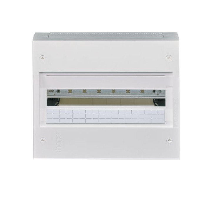 Hager - Vega - Coffret 18 modules - 1 rangée - Réf : VB118A