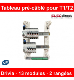 Tableau Electrique LEGRAND précablé - Tableau électrique LEGRAND - 2 ID63 -  TAMC - 2 rangées - LEGRAND