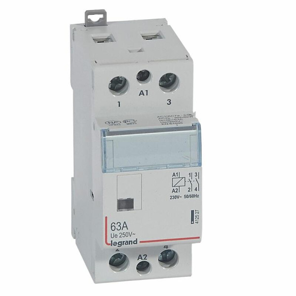 Legrand - Contacteur bobine 230V - 2P - 250V 63A - 2F - 2M - Réf : 412527