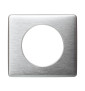 Legrand - Céliane -  Plaque métal 1 poste - finition Aluminium - Entraxe 71mm - Réf : 068921