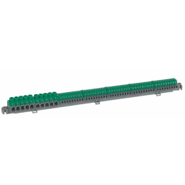 Legrand - Bornier IP2X à connexion automatique pour coffret Plexo³ 18M et XL³125 et XL³160 - longueur 385mm - Réf : 005054
