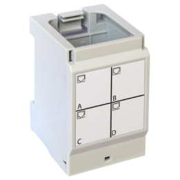 Legrand - Support pour 4 connecteurs RJ45 LCS³ pour coffret de communication- Réf : 413180