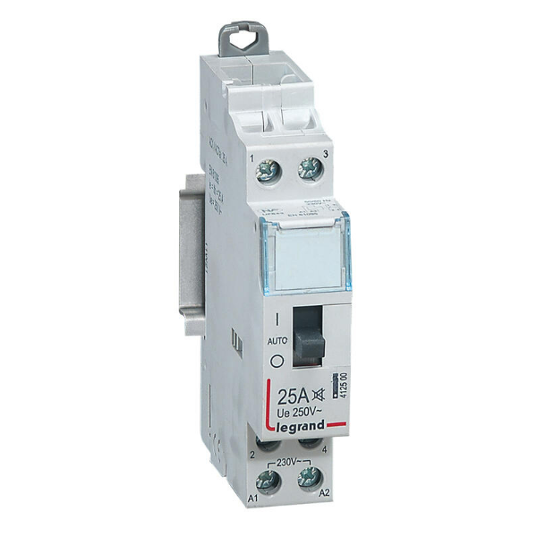 Legrand - Contacteur domestique silencieux - 25A bipolaire - O+F - 412500