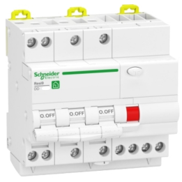 Schneider - Resi9 XP - disjoncteur différentiel - 3P+N - 10A - 30mA - courbe C - type Asi - Réf : R9PDCS10