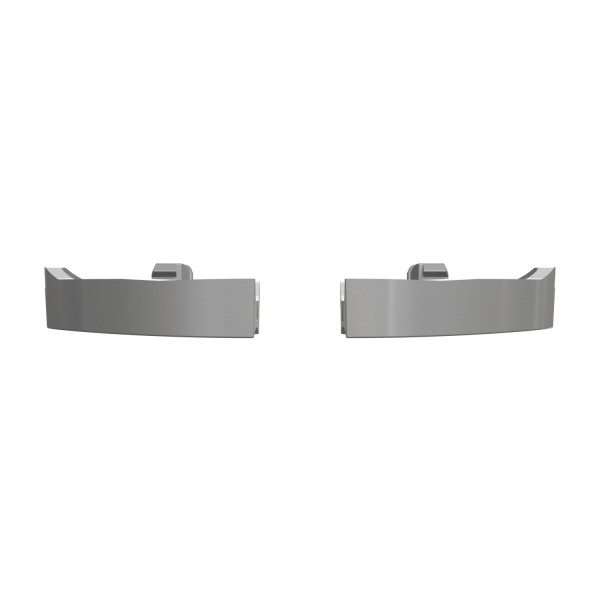 Schneider - 2 demi enjoliveur Odace - Aluminium - livré sans LED - Réf : S530298