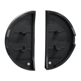 Schneider - Odace 2011- 2 demi enjoliveur - livré sans LED - Anthracite - Réf : S540298