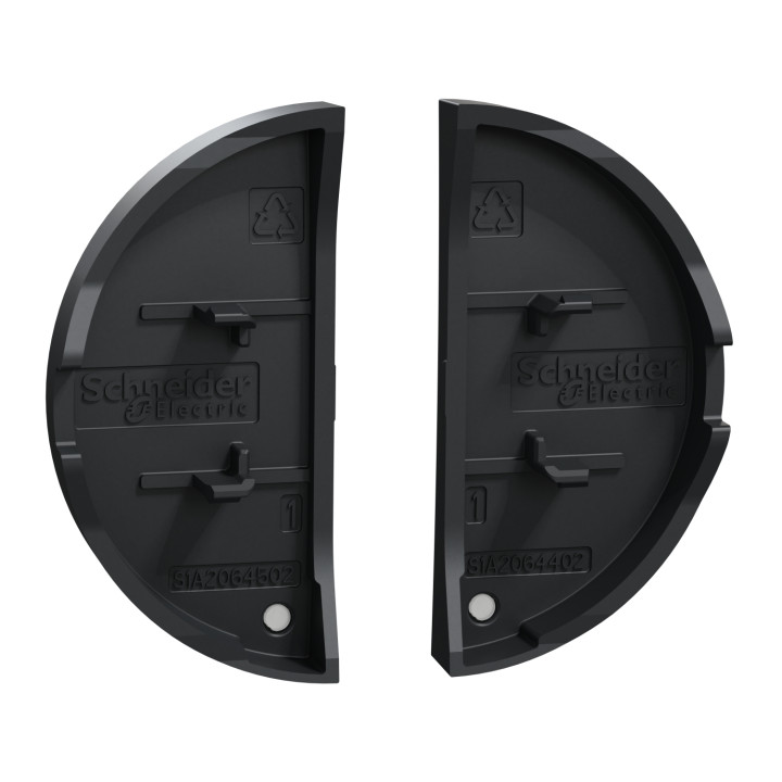 Schneider - Odace 2011- 2 demi enjoliveur - livré sans LED - Anthracite - Réf : S540298